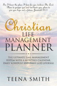A book cover with the title of a life management planner.